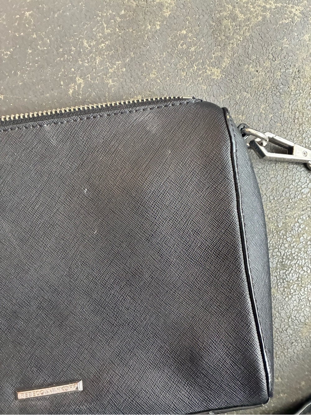 Rebecca Minkoff Black Crossbody with Silver Hardware